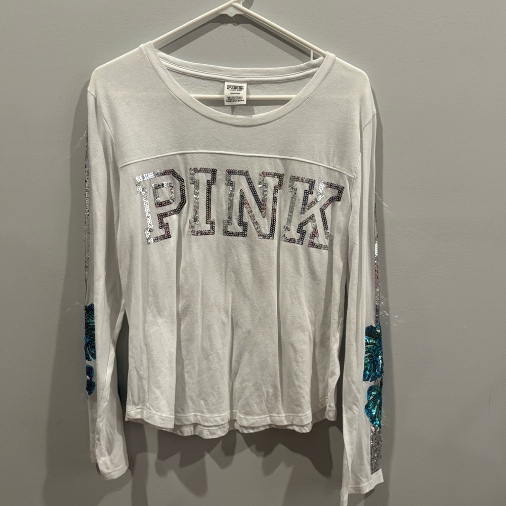 Victoria's Secret Pink football tee shirt - Picture 2 of 5